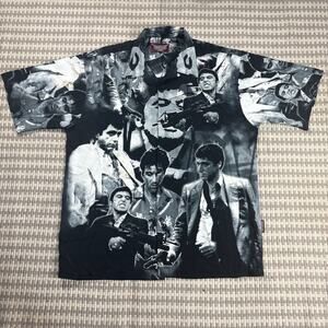 Vintage Dragonfly Clothing Co. Scarface Tony Montana Mobster Series AOP XXL